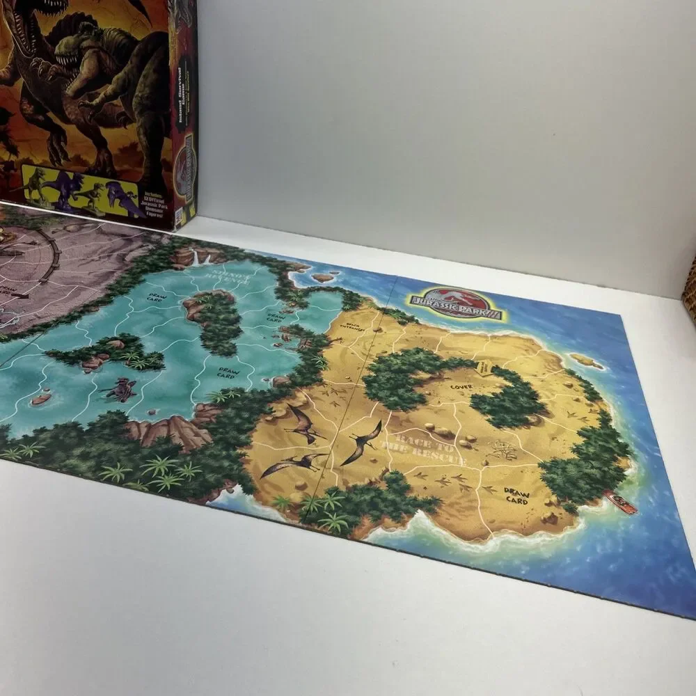JURASSIC PARK III 3 Island‎ Survival Board Game (98% Complete) Vintage